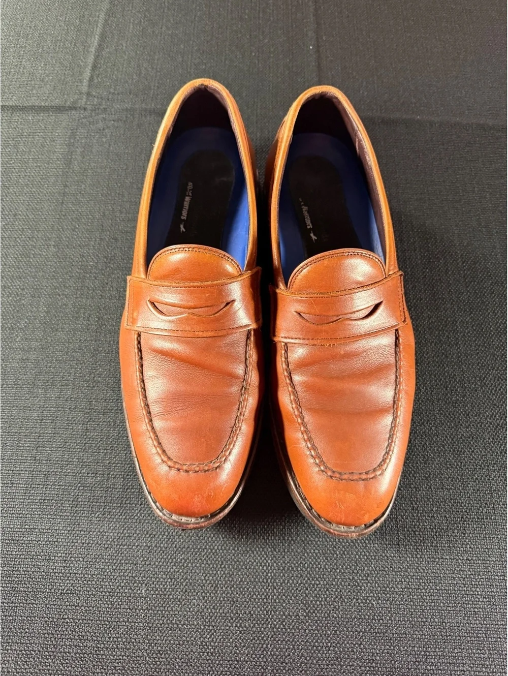 Allen Edmonds Brown Leather Penny Loafers Men's Dress Shoes
